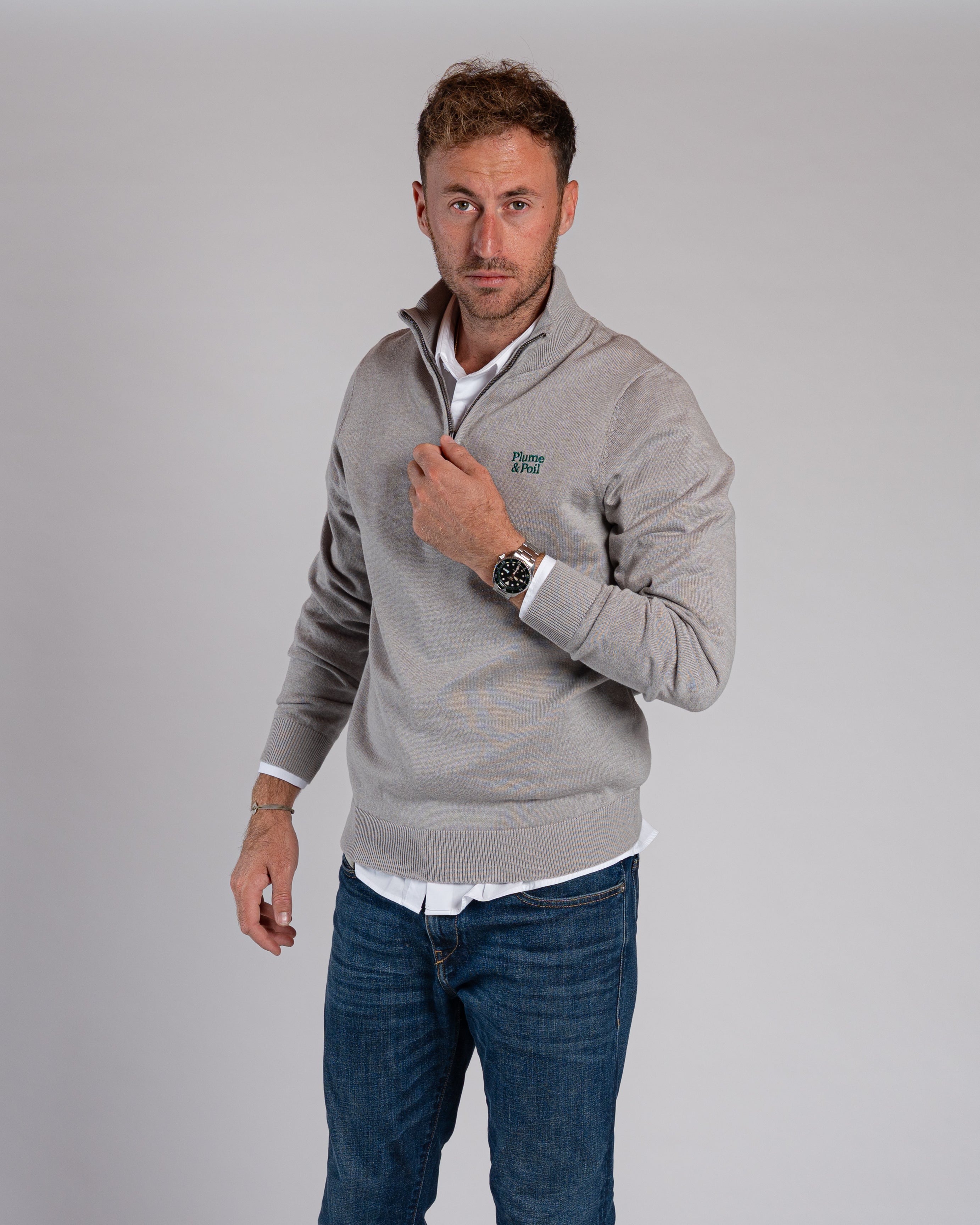 Pull Camionneur - Gris