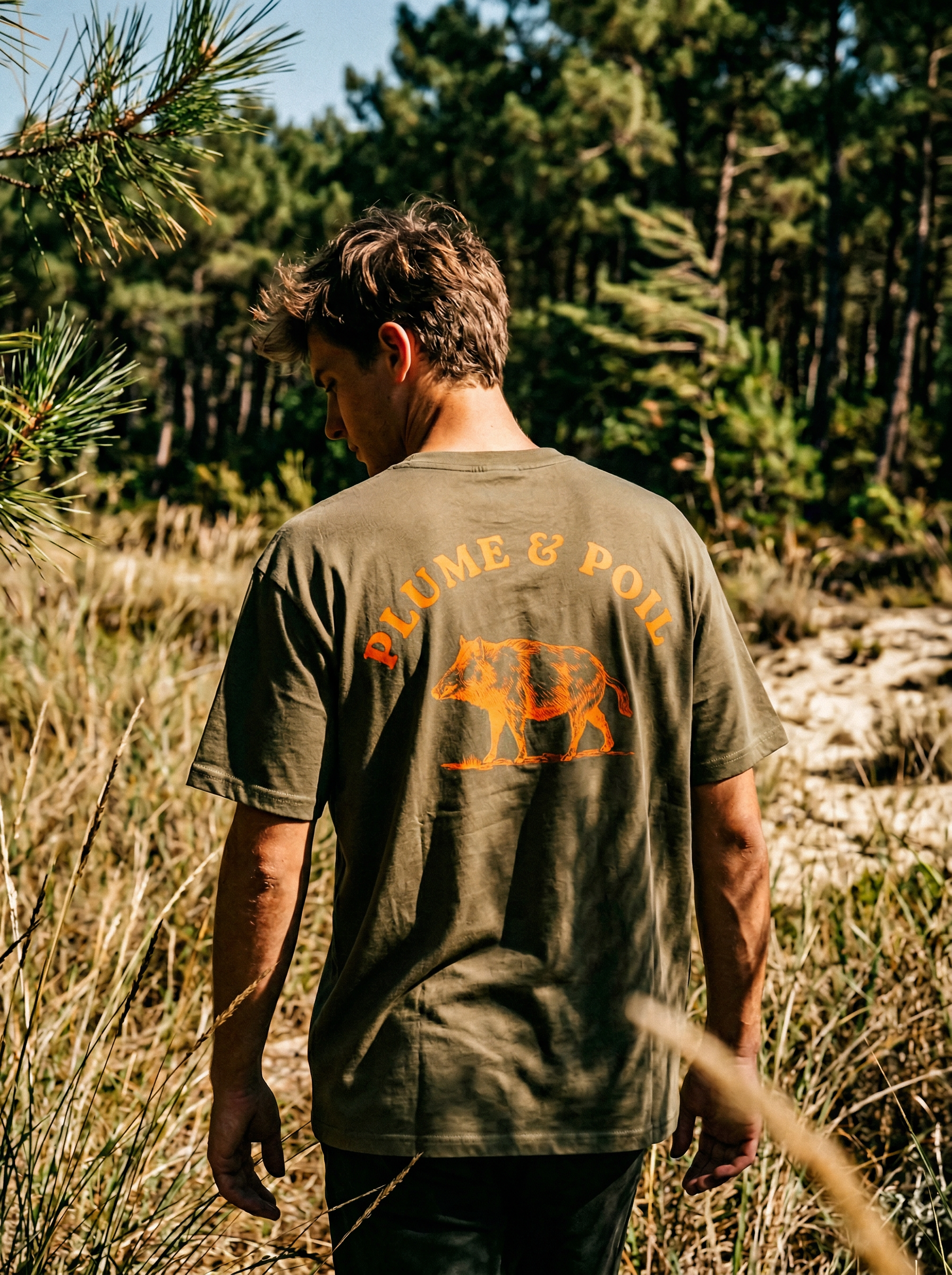 T-Shirt - Sanglier Kaki