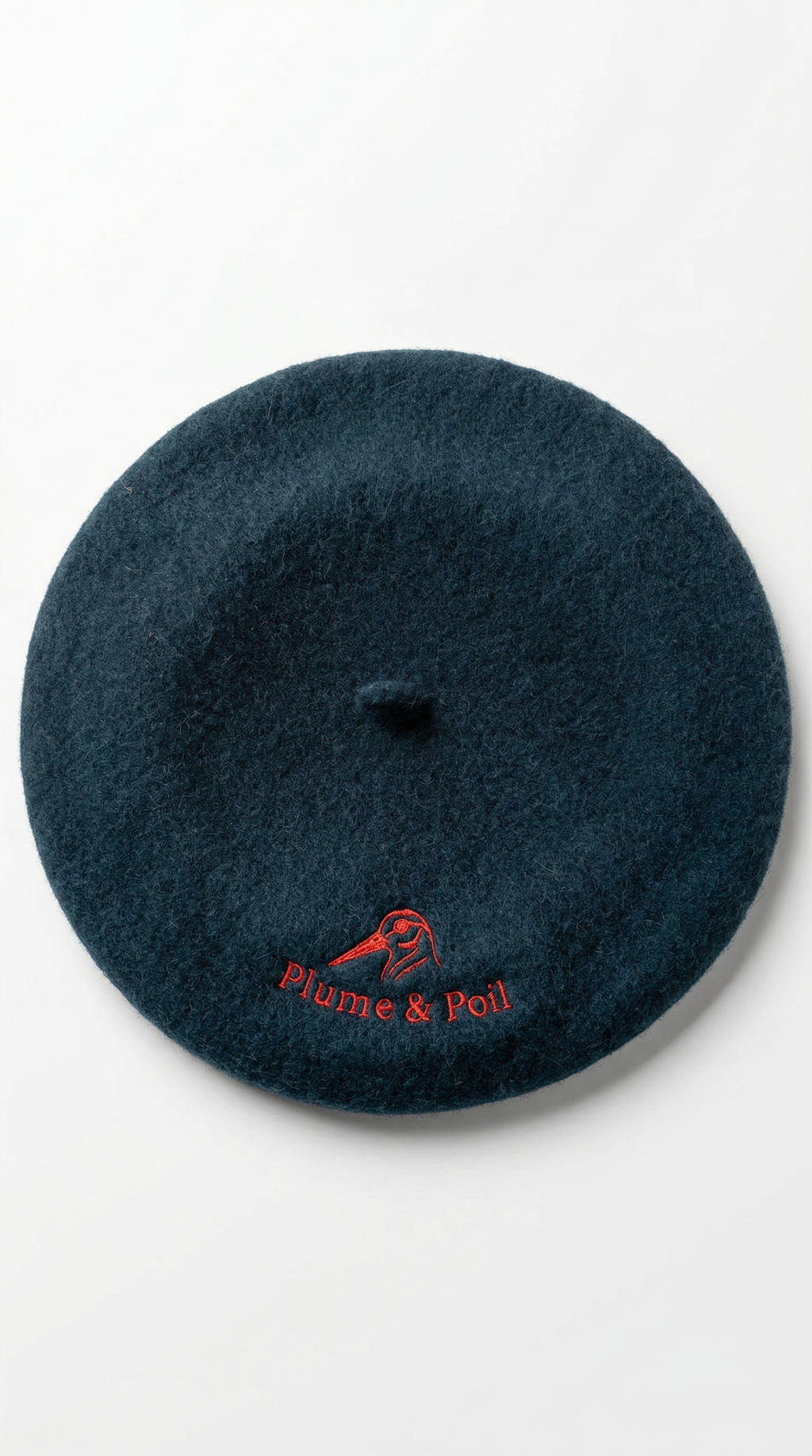 Béret Bécasse Bleu/Rouge