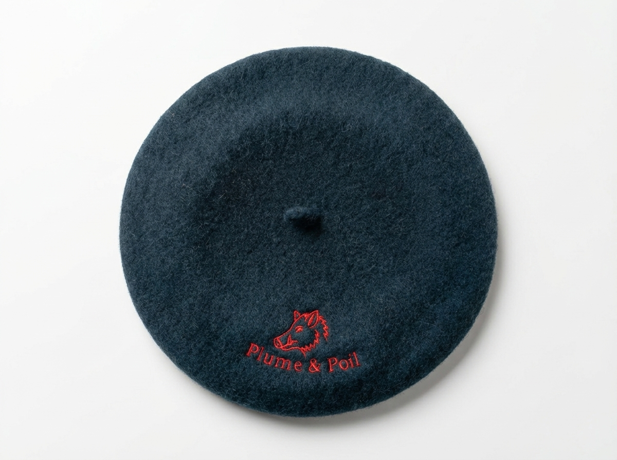 Béret Sanglier Bleu/Rouge