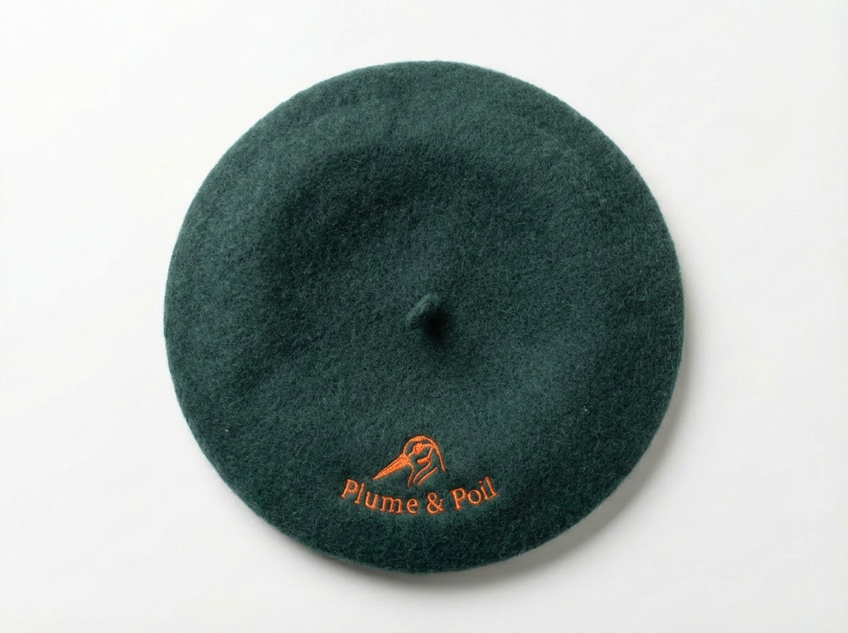 Béret Bécasse Vert/Orange