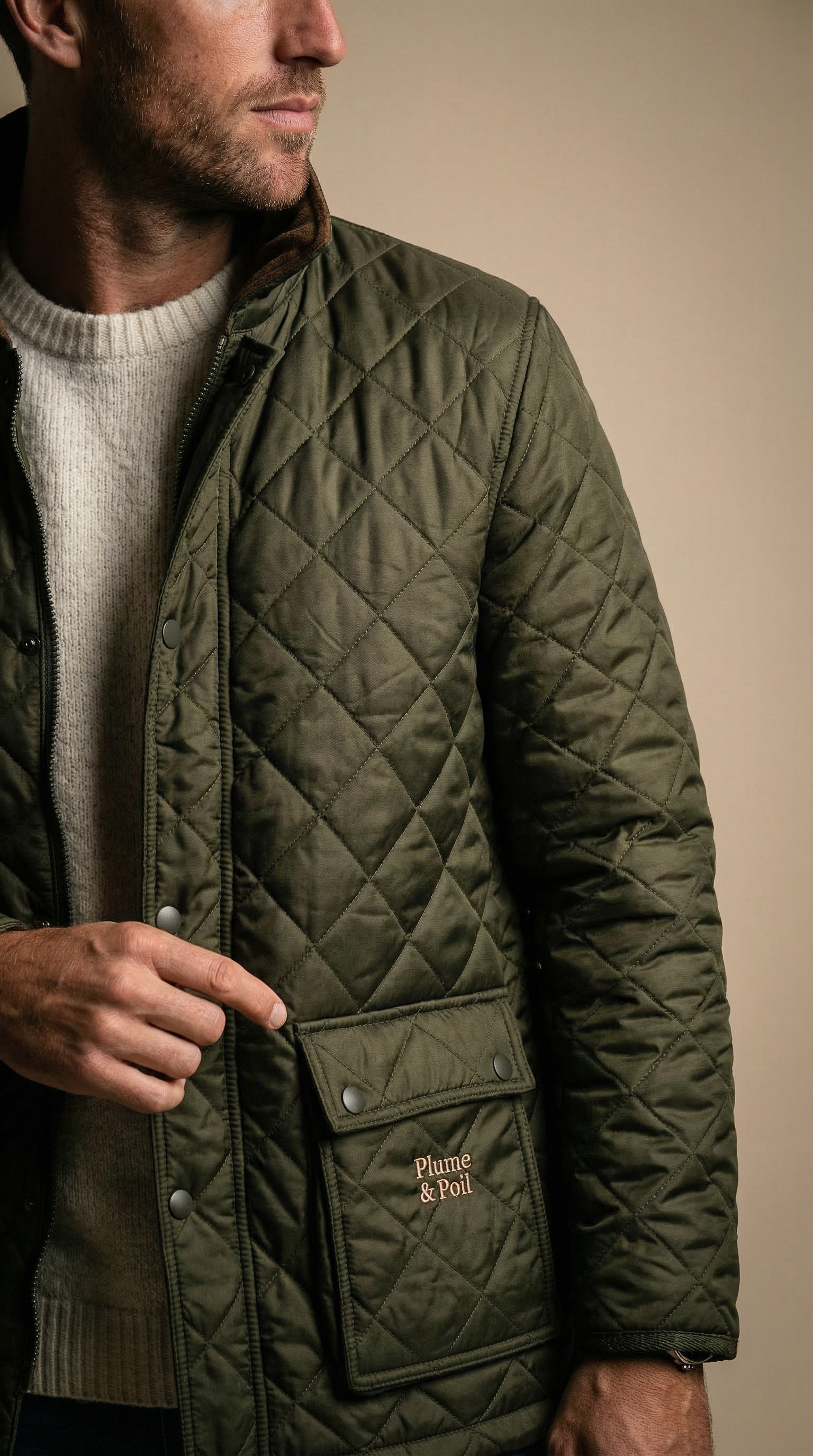 Veste - Kingscourt Kaki ( Doublure Polaire )