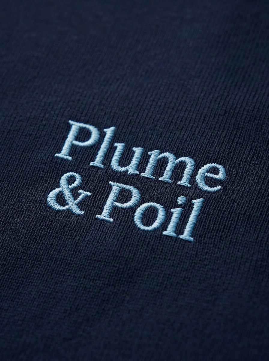 T-Shirt Oversize Navy "Clin d'œil"