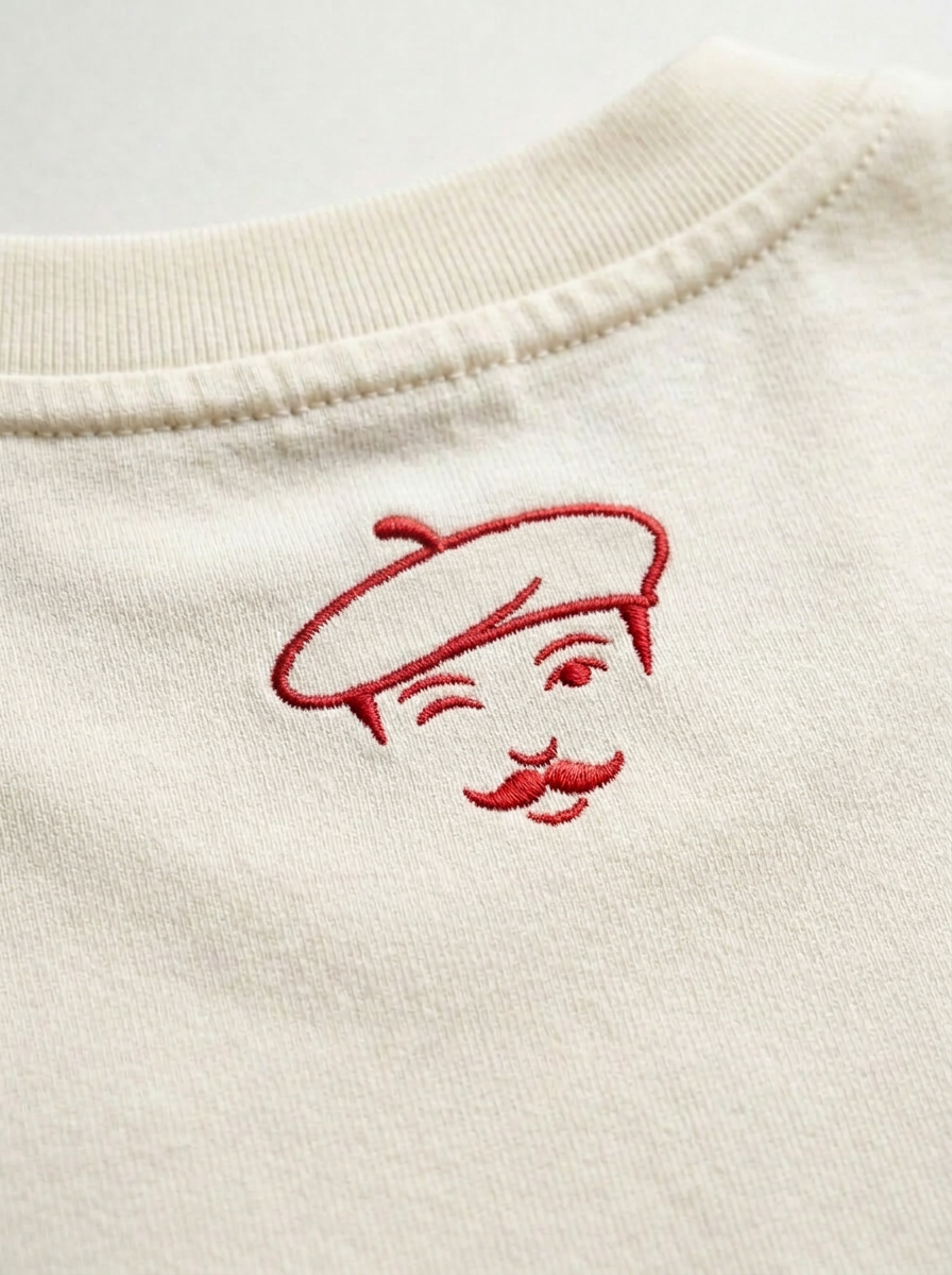 T-Shirt Oversize Ivoire "Clin d'œil"